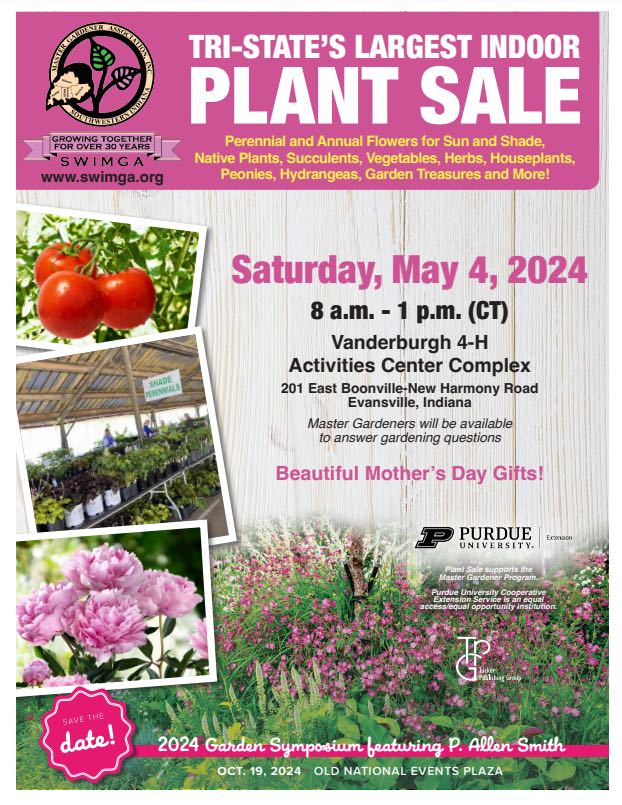 Flyer for the plant sale