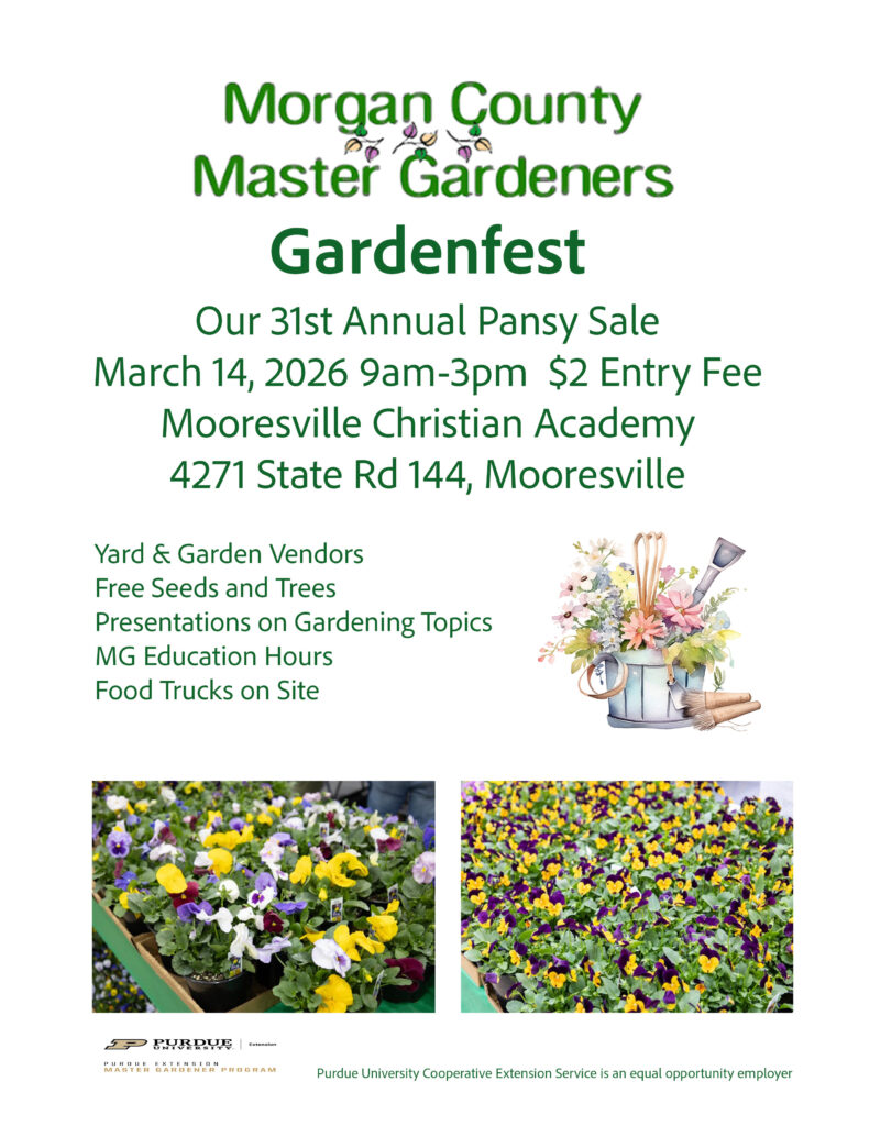 Flyer for the Morgan County Master Gardeners Gardenfest