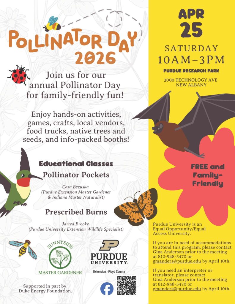 Flyer for Pollinator Day 2026