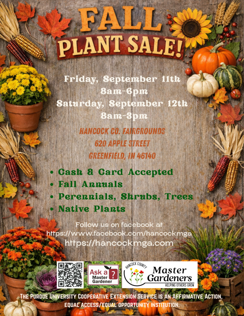 Fall Plant Sale flyer