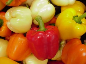 Image of Colorful bell-shaped peppers