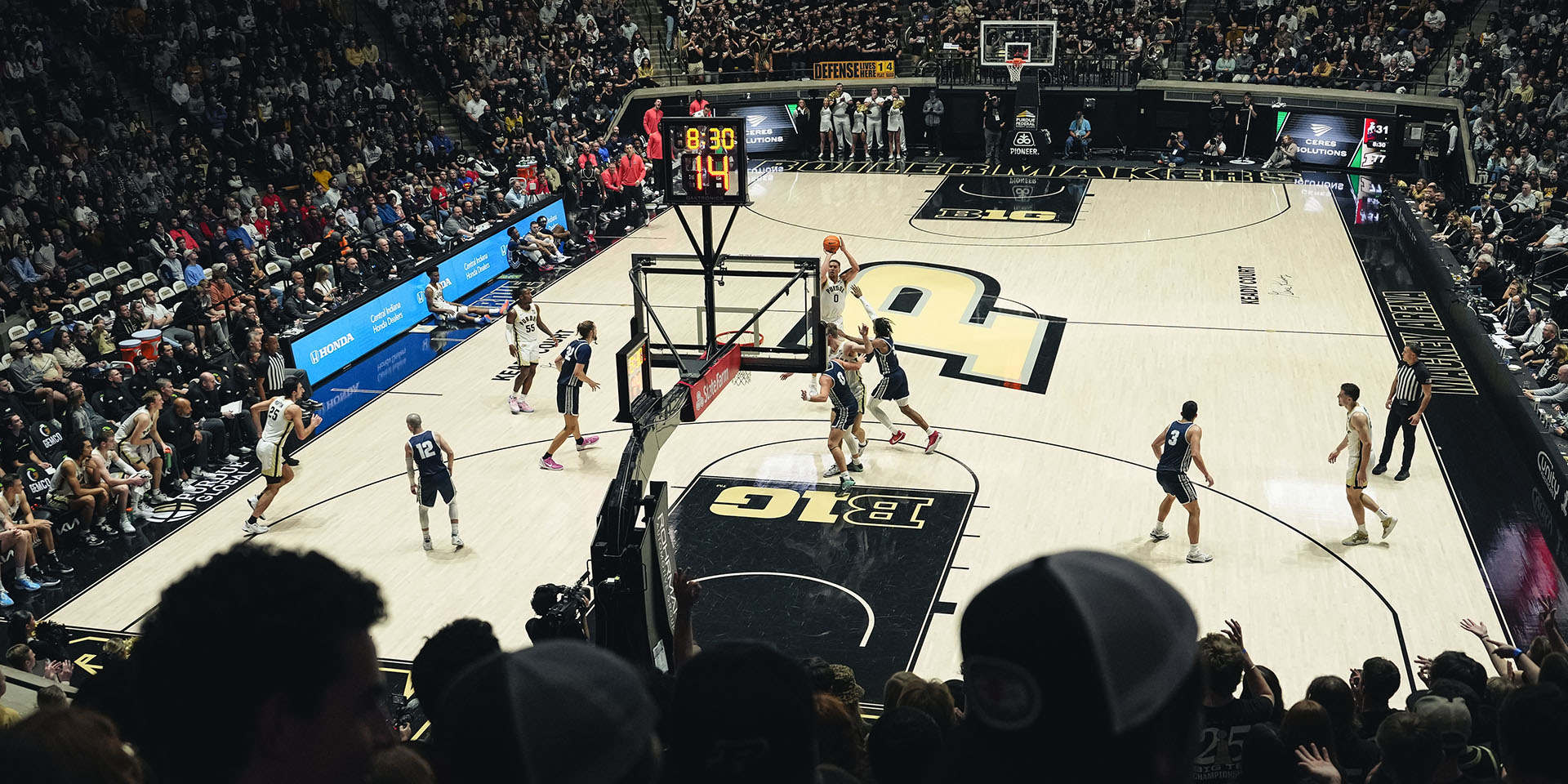 Purdue Boilermakers Basketball team is seen on Nov 4, 2023 at University of Michigan during a game against Grace College in Ann Arbor, MI.