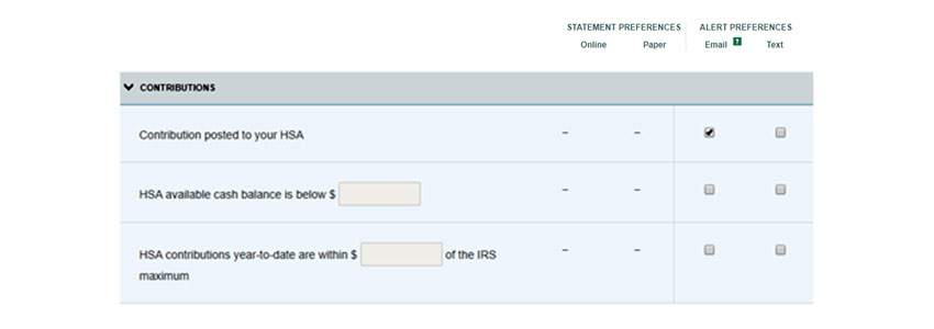 HSA contribution chart