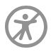 gray circle icon with diagonal line through it.