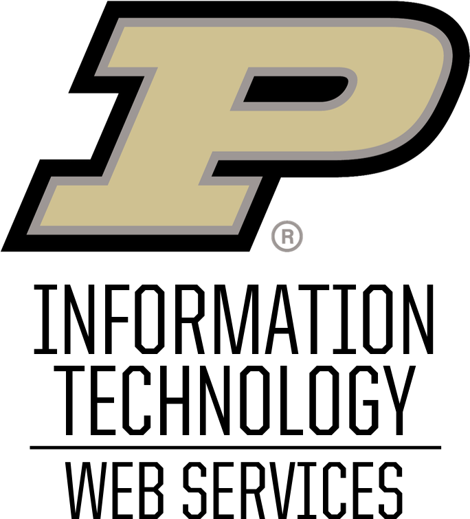 Purdue Information Technology - Web Services Logo