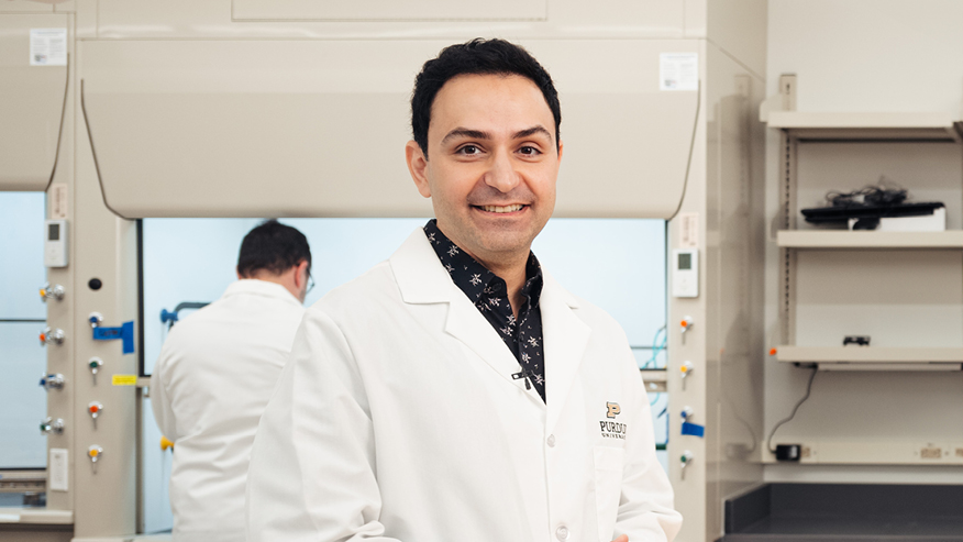 Babak Anasori’ in Purdue nanomaterials lab