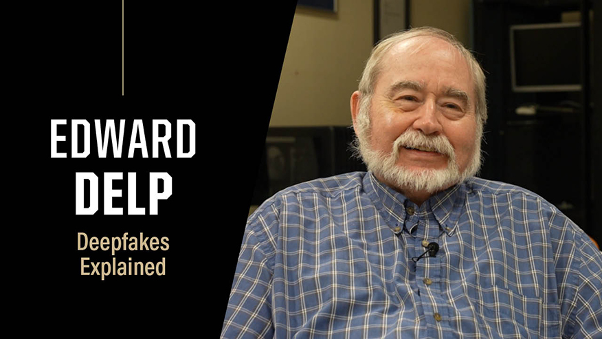 Graphic featuring man with beard