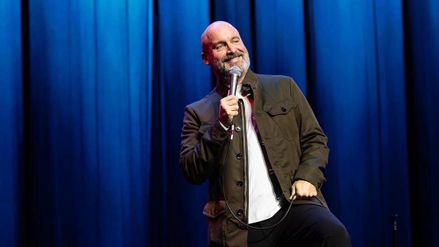 Man performing on stage