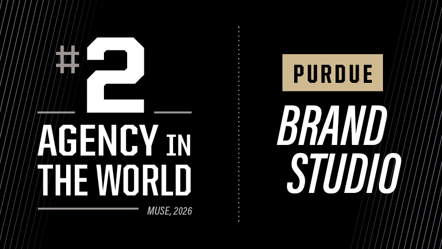 An image with two panels. The left panel reads, “No. 2 agency in the world, MUSE, 2026.