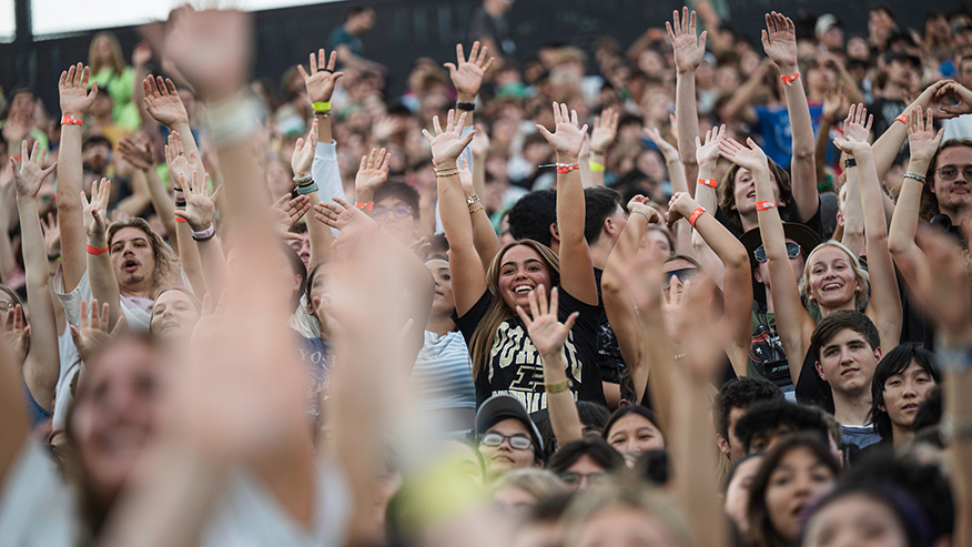 Crowd shot during BGR