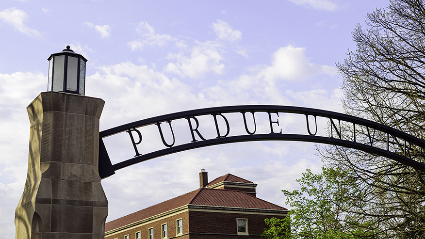 Purdue West Lafayette campus entrance