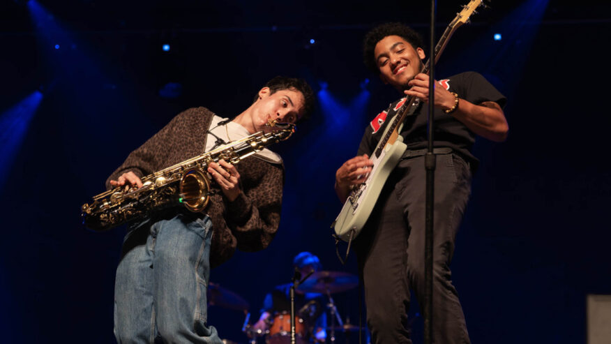 Musicians on stage