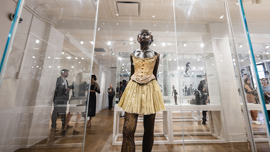 The Edgar Degas sculpture La Petite Danseuse de Quatorze Ans (Little Dancer, Aged Fourteen).