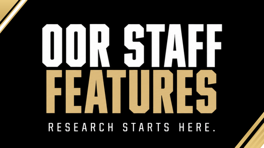Graphic reading “Our Staff Features” with “Research Starts Here.” beneath it, in white and gold lettering on a black background.