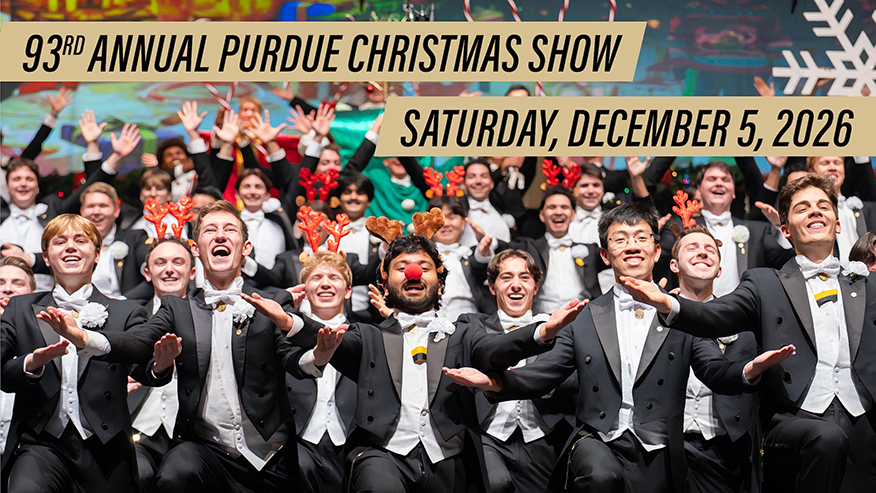 Purdue Christmas Show graphic