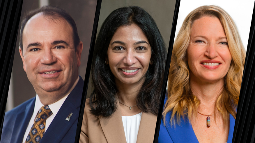 Eric Barker, Preeti Sivasankar and Cherise Hall