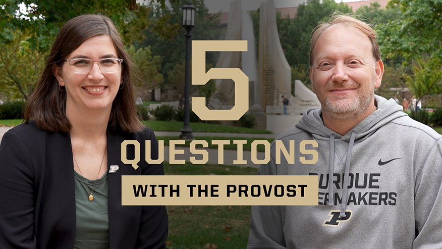 5 Questions with provost graphic