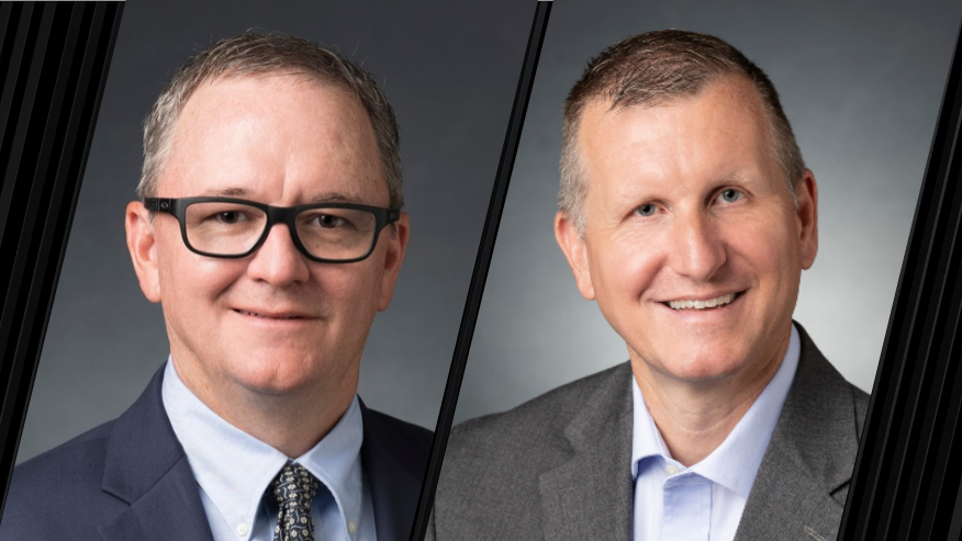 Headshots of Michael B. Cline and Jay Wasson.