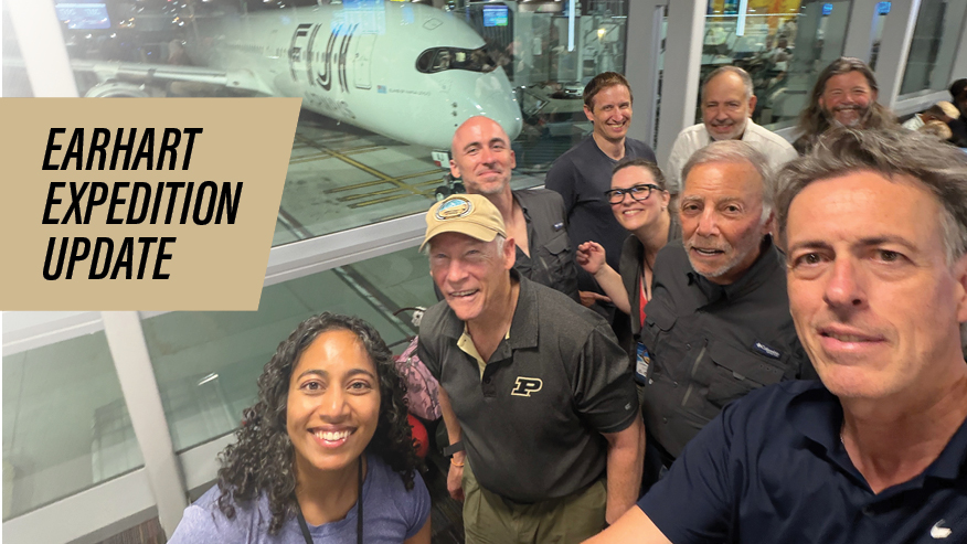 Earhart expedition team graphic