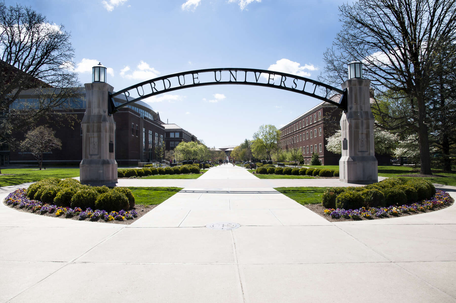 Entrance to Engineering Mall, Purdue University, Spring 2015, Campus Scenes