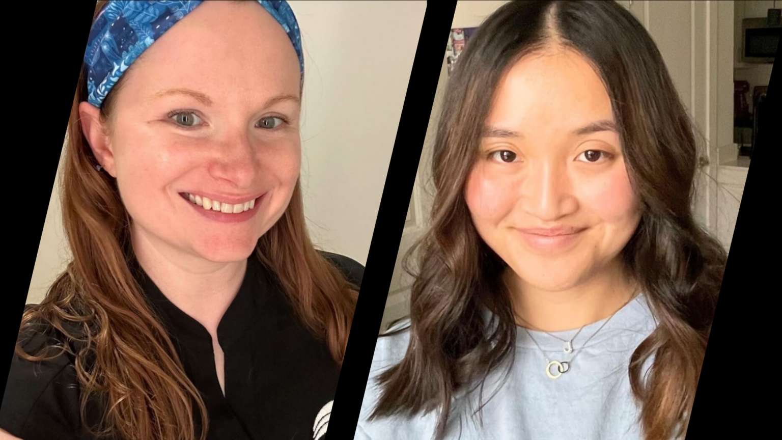 Melissa Merritt (left) and Jasmine Steever (right) smile at the camera in two separate headshots.