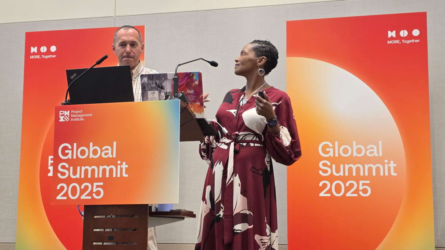 Katrenia Reed Hughes presents at the PMI global summit