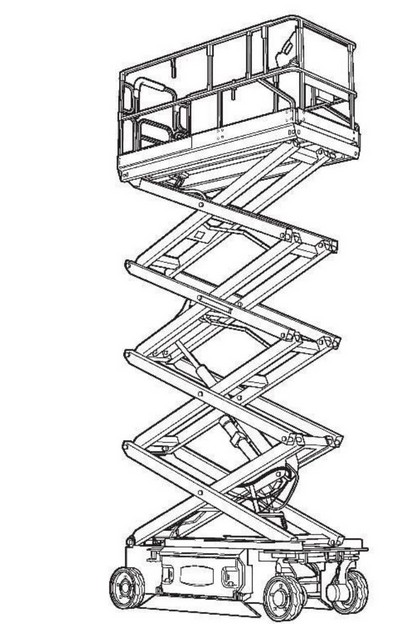 This image shows an example of a Type 3, Group A MEWP.