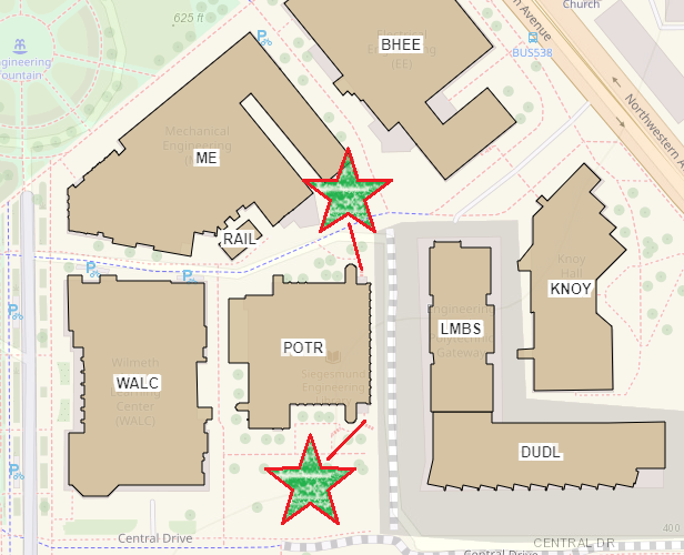 Picture showing Evacuation/Emergency assembly area.