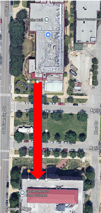 Map of WSLR secondary EAA location.