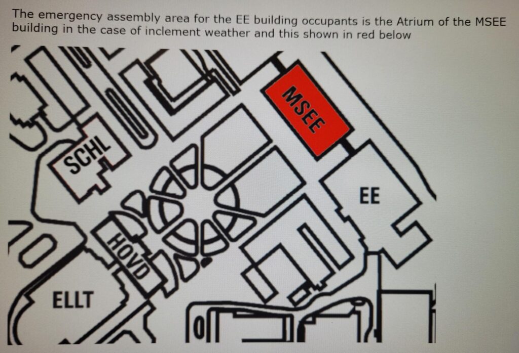 Map showing the secondary EAA location in red.