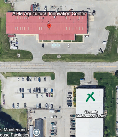 Google earth image of ADM. Green X in the picture indicates the EAA secondary location.
