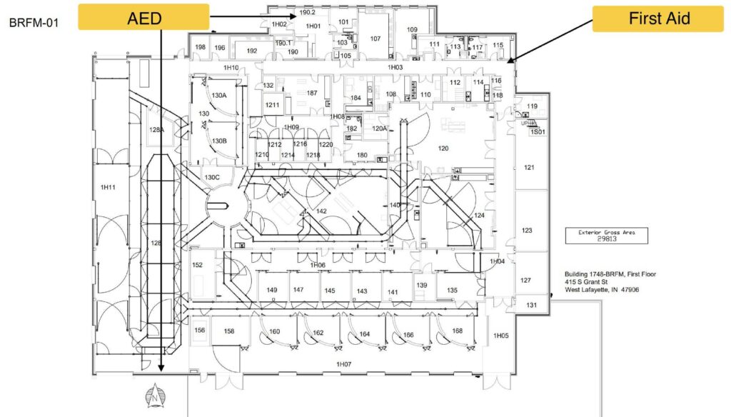 BRFM AED map