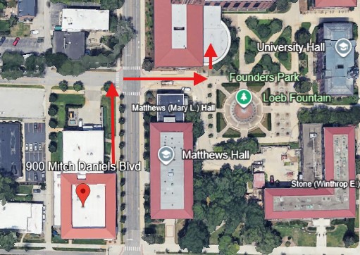 Map showing the path from MRRT to BRNG basement
