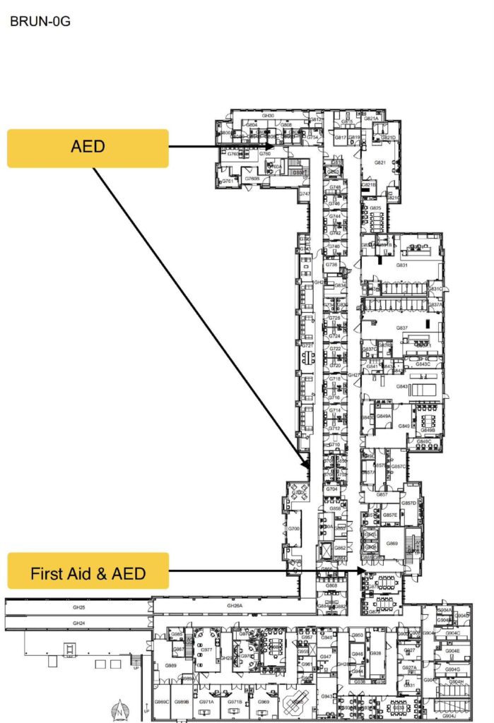 BRUN AED map
