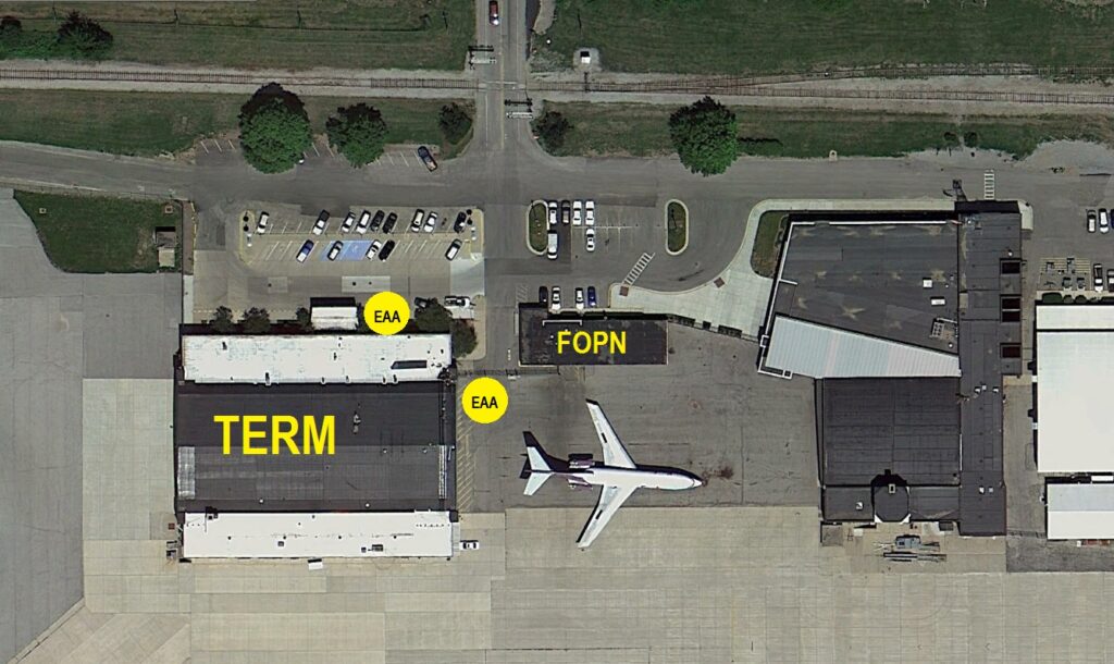 Overhead view of the FOPN