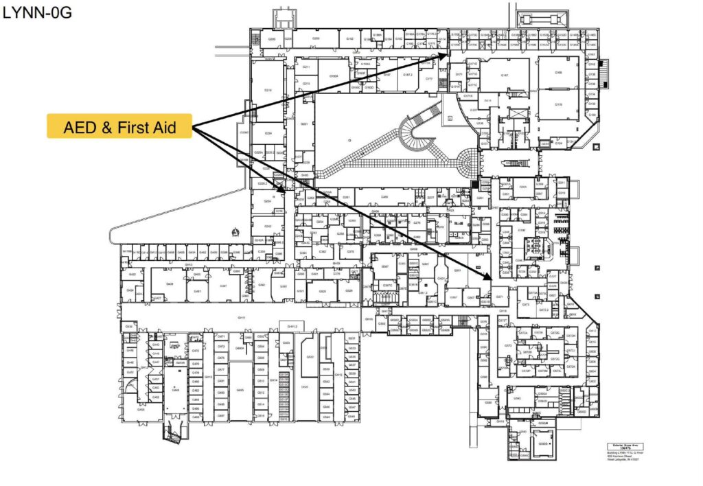 Lynn AED locations Ground floor
