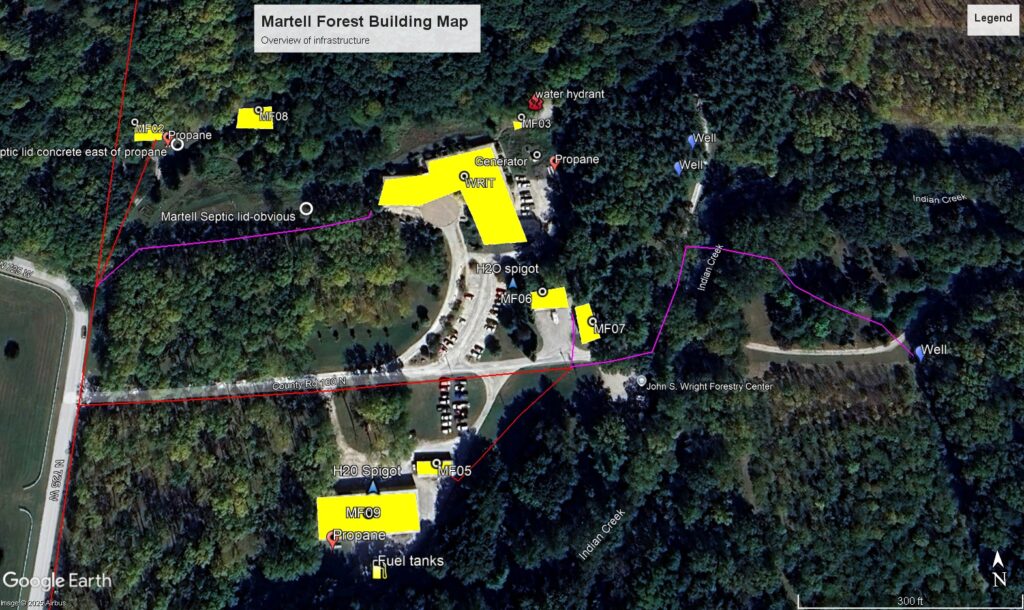 Map of martell buildings