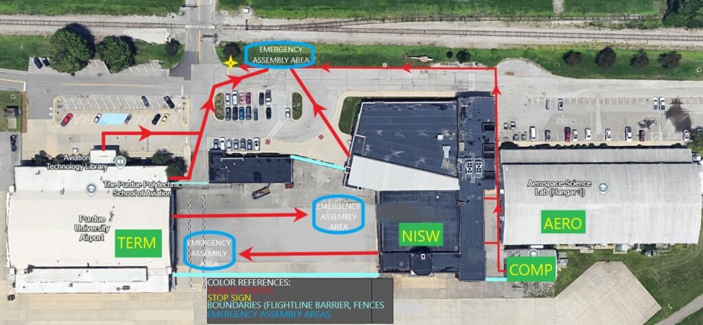 COMP EAA/Evacuation route map