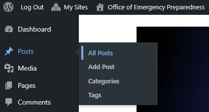 WordPress Dashboard