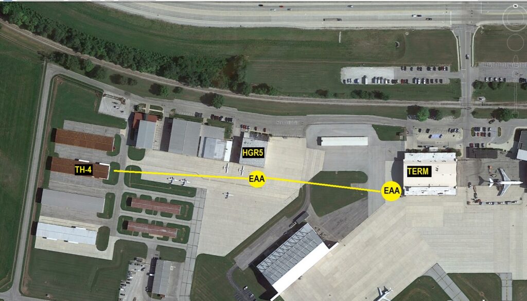 Overhead view of TH-4 and its EAA's