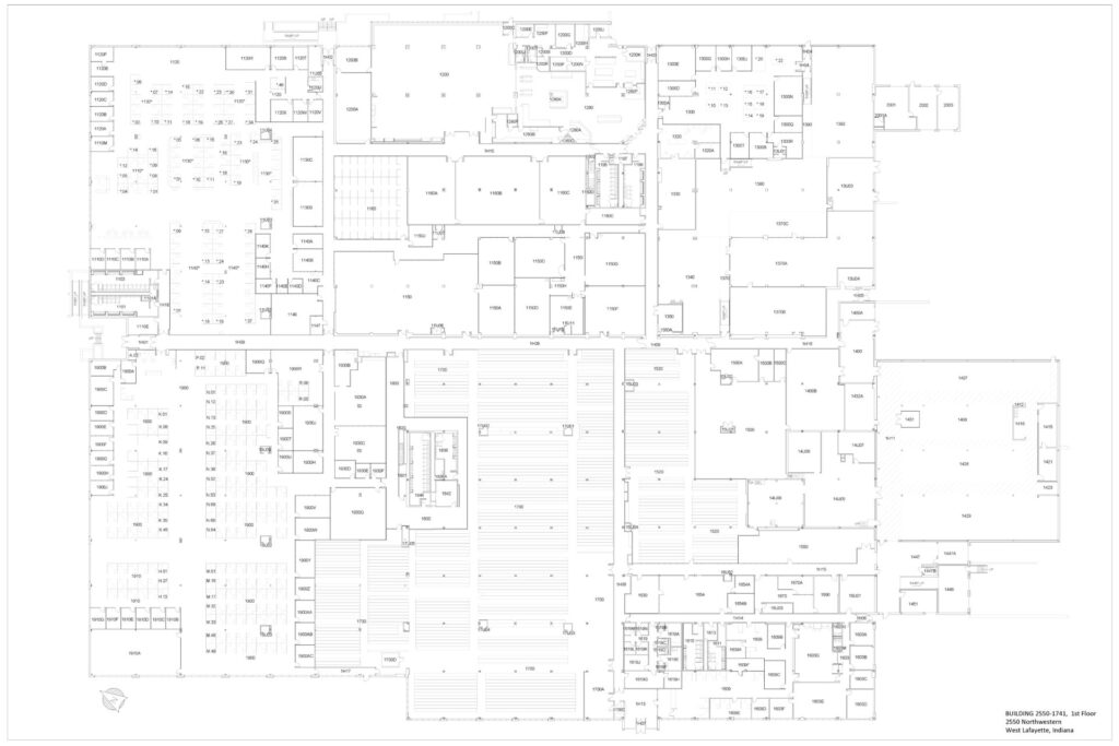 Floor plan map of 2550 Northwestern Ave.