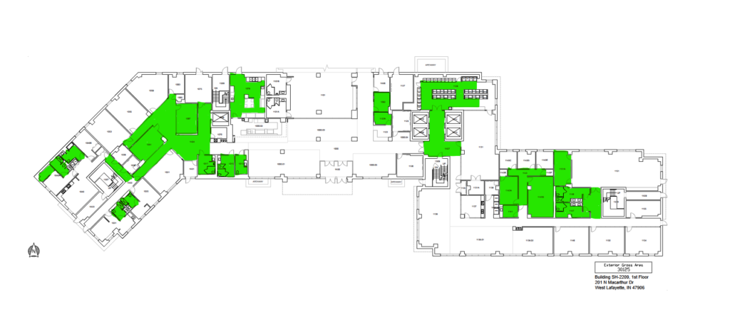 1st floor shelter in place map