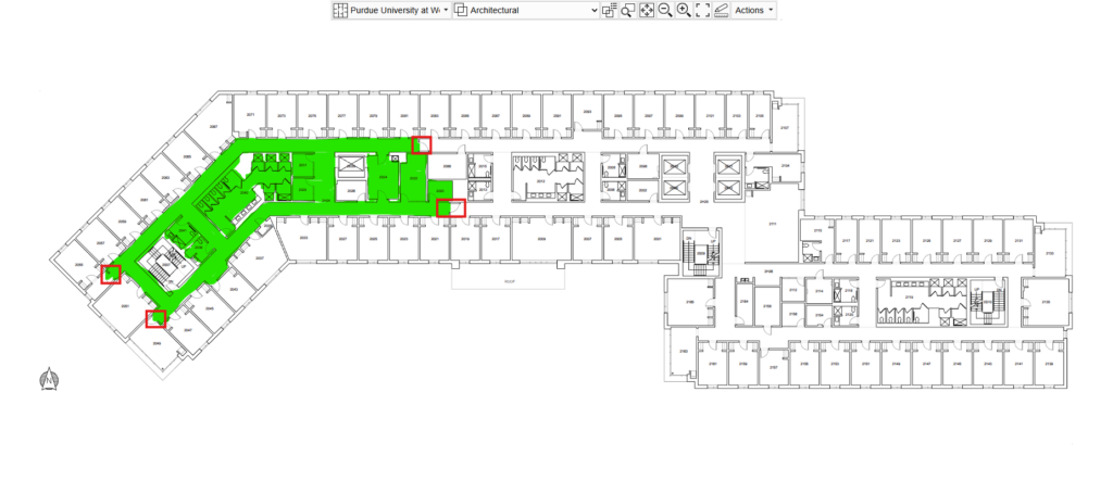 2nd-5th floor shelter in place map