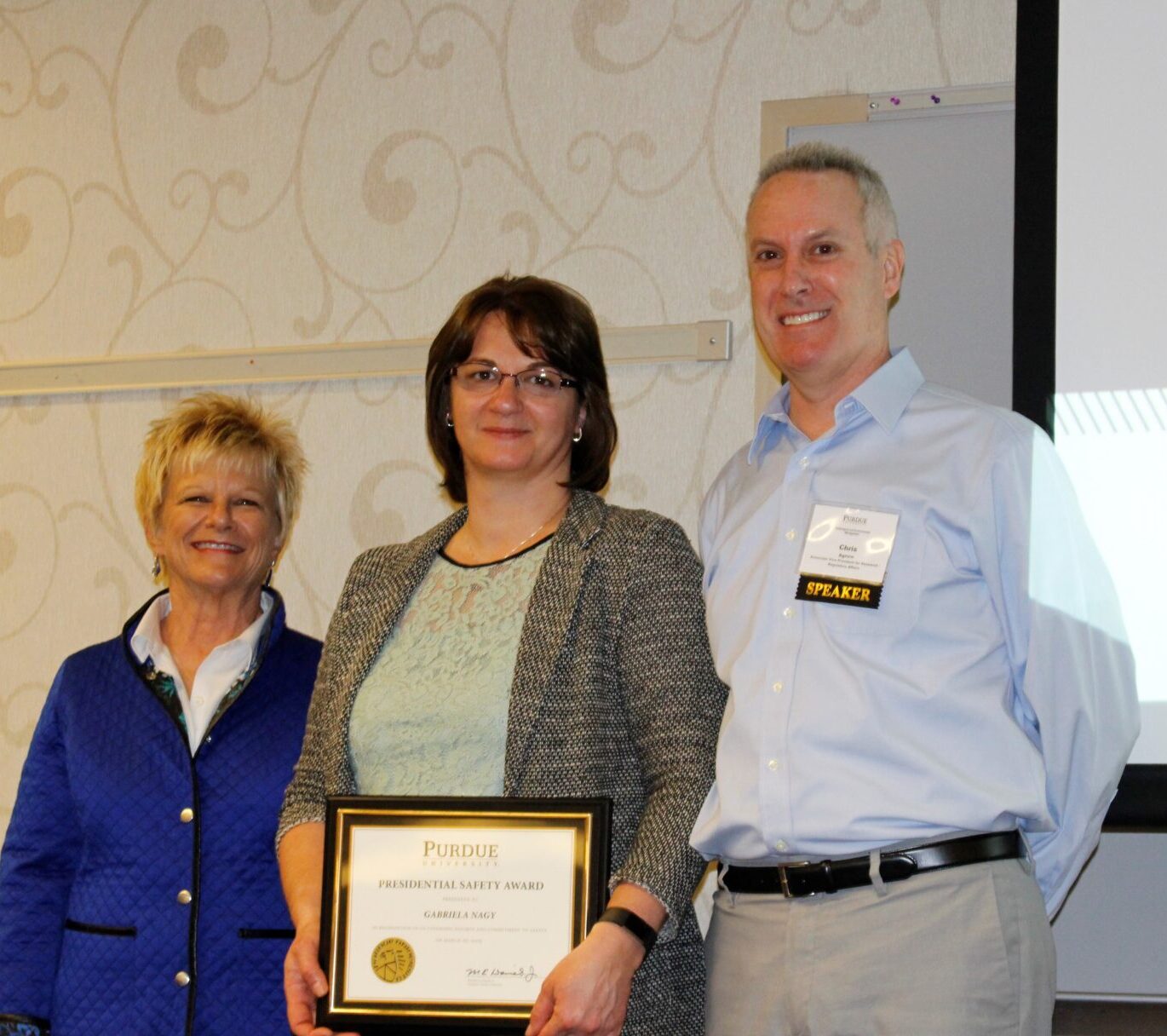 Carol Shelby, Gabriela Nagy and Christopher Agnew