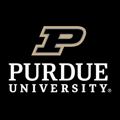 Black Purdue University magnet or decal