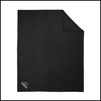 Fleece blanket in black