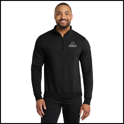 Quarter zip in black
