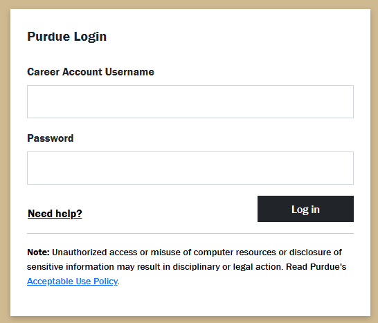 Purdue login
