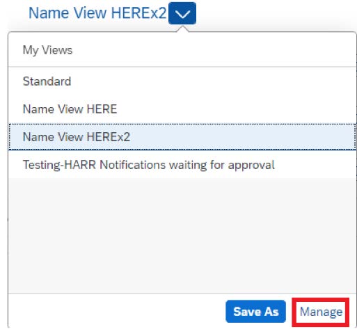 Manage button