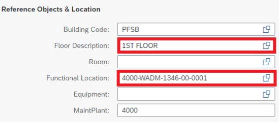 Floor Description box